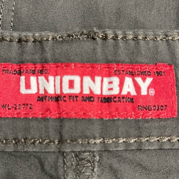 UNIONBAY Twill Cargo Shorts Men’s 38 Gray Adventurous Lightweight Y18TLYD NWT - Picture 12 of 14